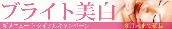 ブライト美白　新メニュートライアルキャンペーン