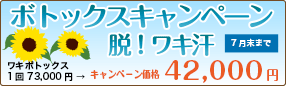 サマーキャンペーンワキボトックス