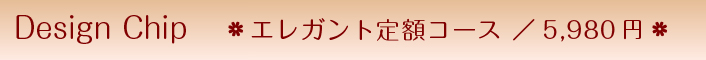 Design Chip 〜エレガント定額コース〜